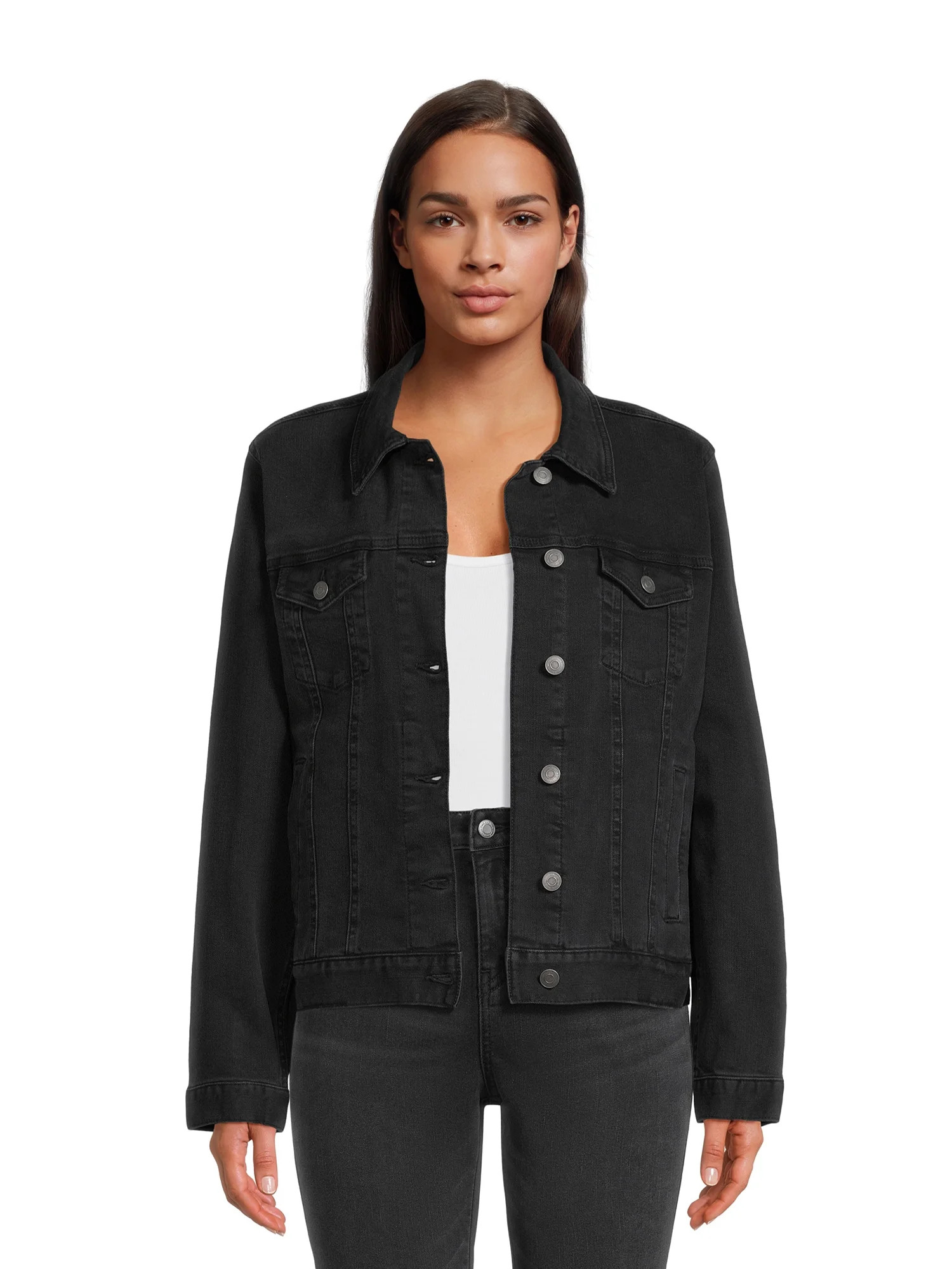 Time and Tru Women's Denim Jacket, Sizes XS-XXXL | Walmart (US)