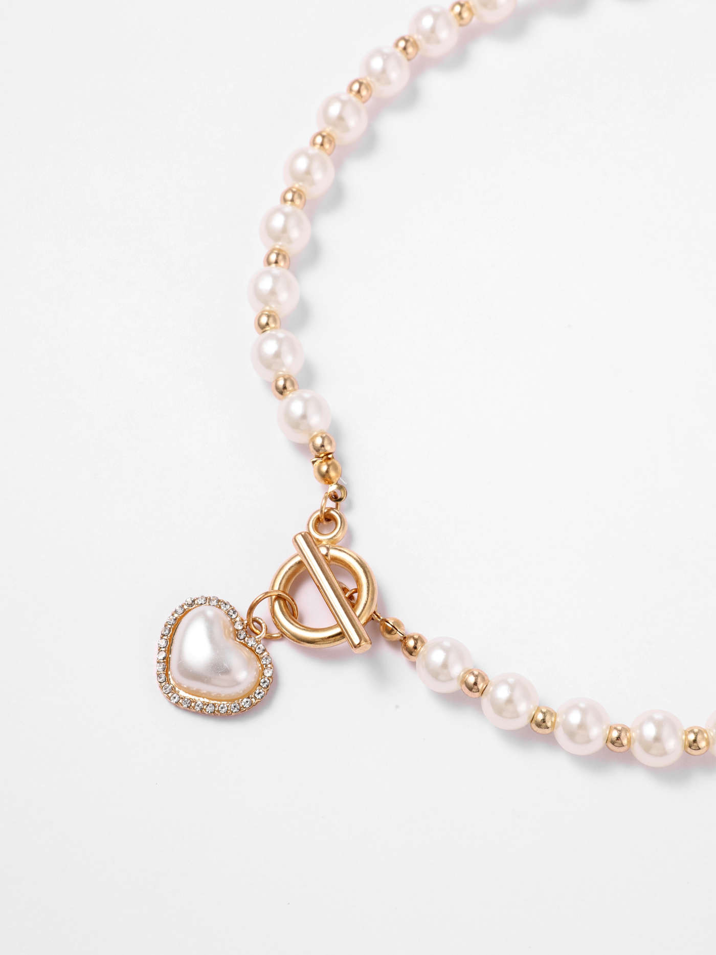 Valentine Heart Faux Pearl Necklace For Music Festival/Live House Party/Clubbing Wedding Exhibiti... | Cider