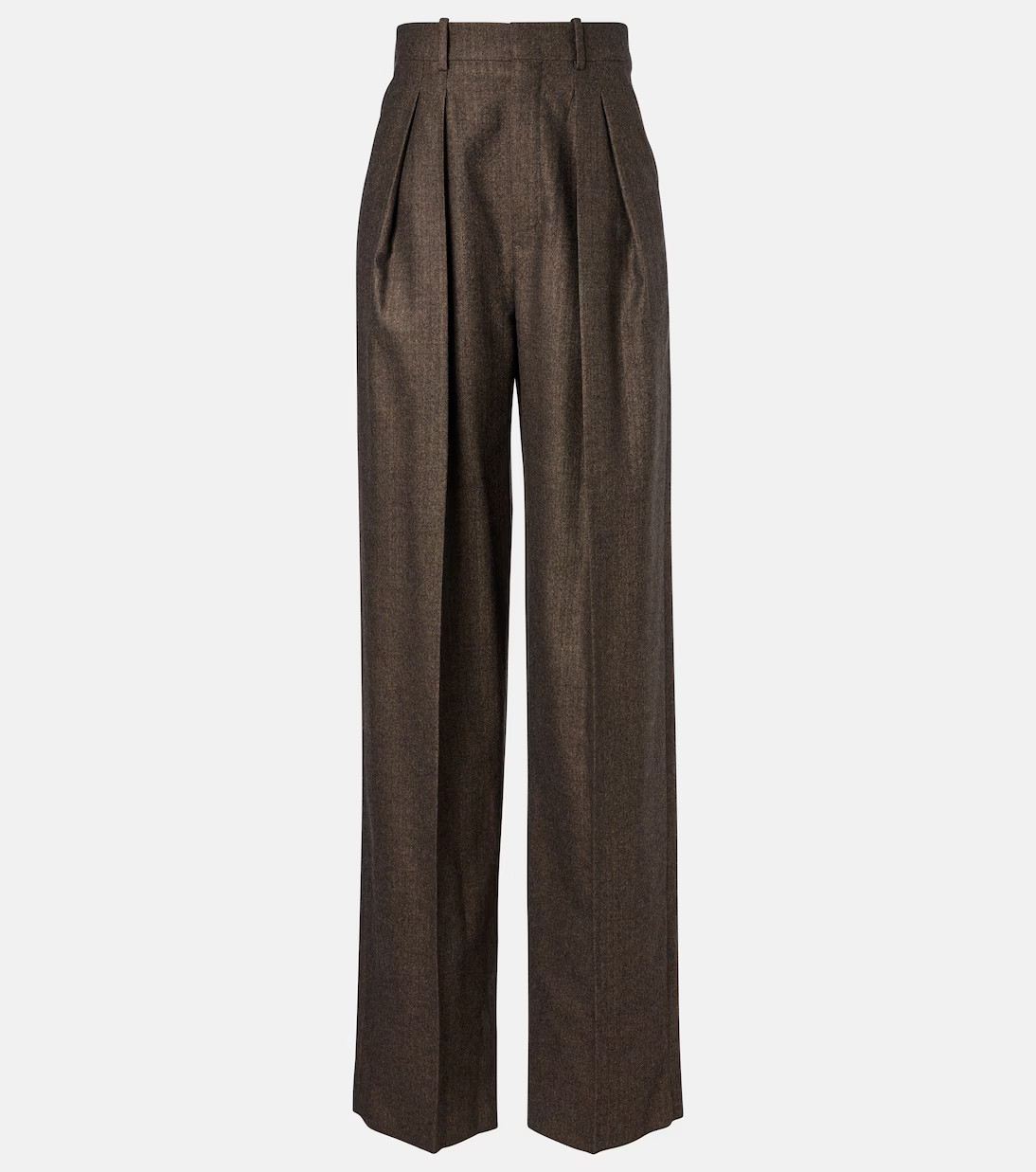 Herringbone wool wide-leg pants | Mytheresa (INTL)