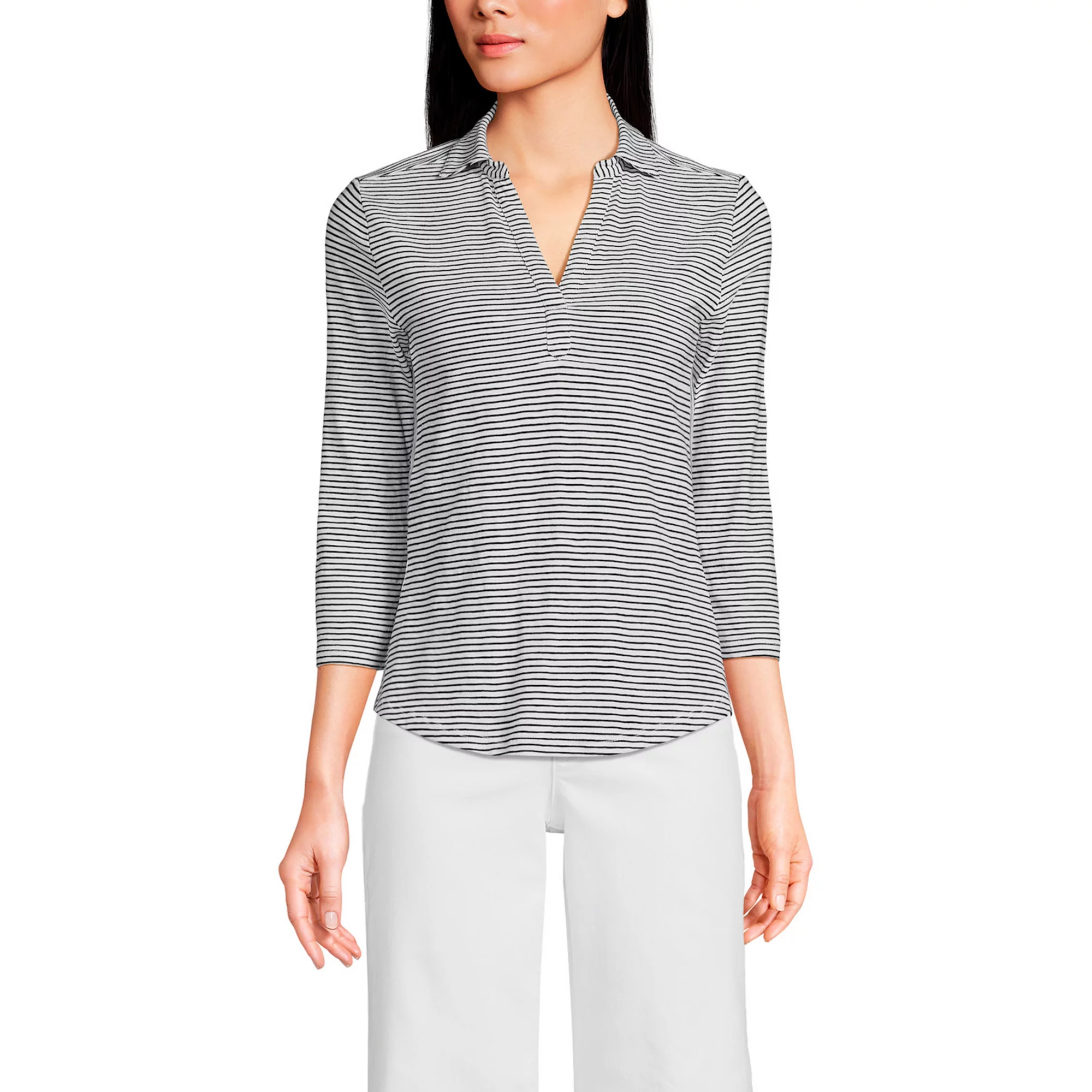 Women's Lands' End Slub Polo Top | Kohl's