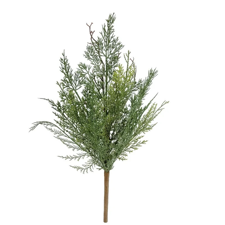 Mainstays 19 inch Green Cypress Bush, Indoor, Every Green, Floral Bush | Walmart (US)