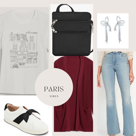 I will call this oufit “Paris vibes”. With classic jeans, a graphic t-shirt, anti-theft bag and great shoes, you”ll look chic anywhere you go. In regular and #tall sizes. 

#LTKBacktoSchool #LTKU #LTKtravel