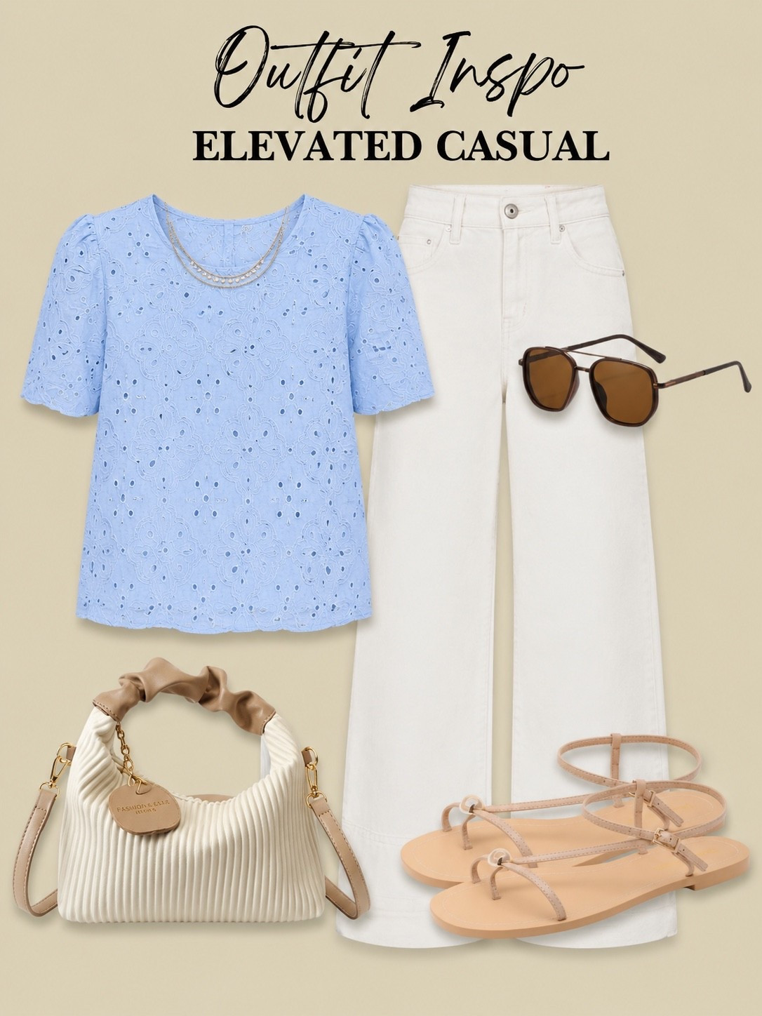 Facebook Caption:

This soft blue eyelet top paired with crisp white pants is giving effortless summer elegance. 💙🤍 It’s polished enough for lunch out but comfortable enough for everyday wear.

#LTKootd