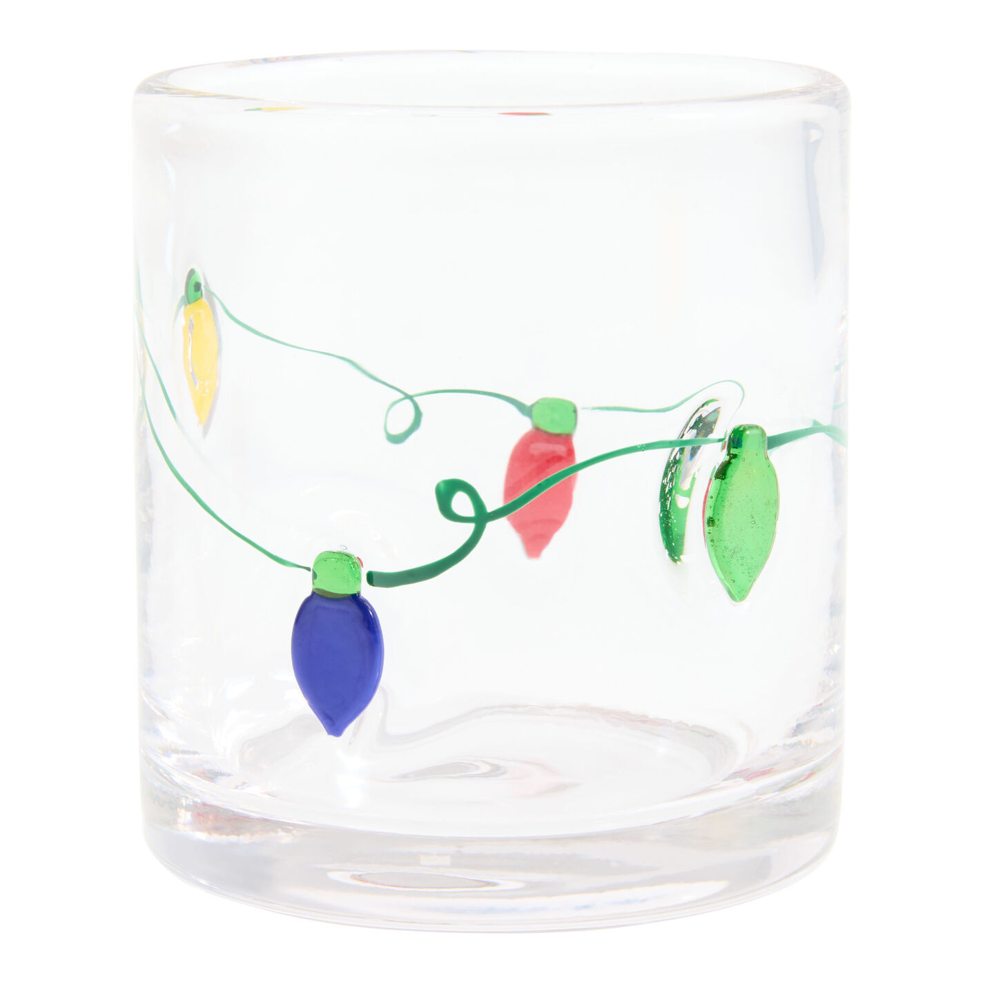 Charm Christmas Inlay Double Old Fashioned Glass | World Market
