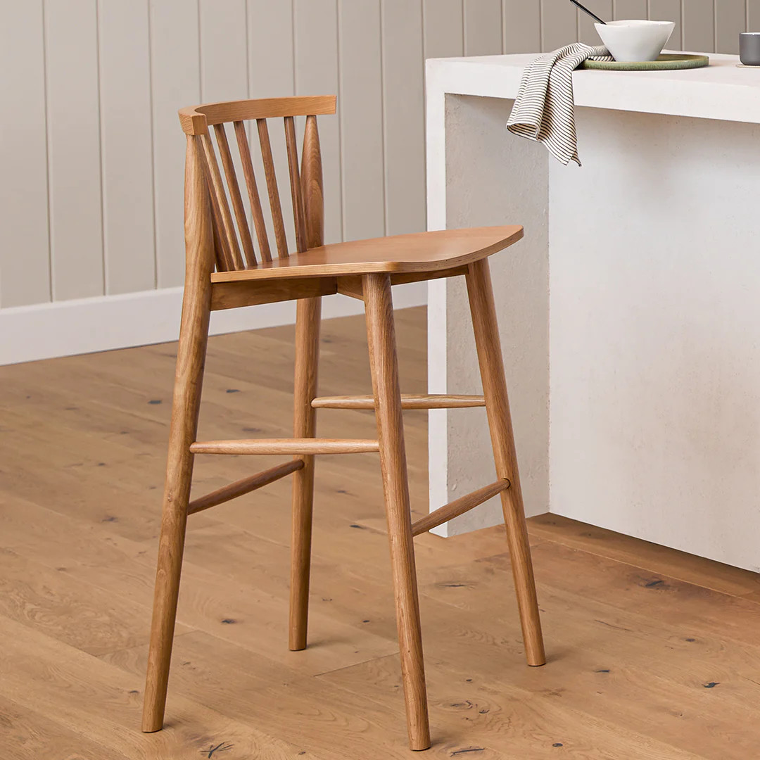 Rus Bar Stool - Light Oak | Article