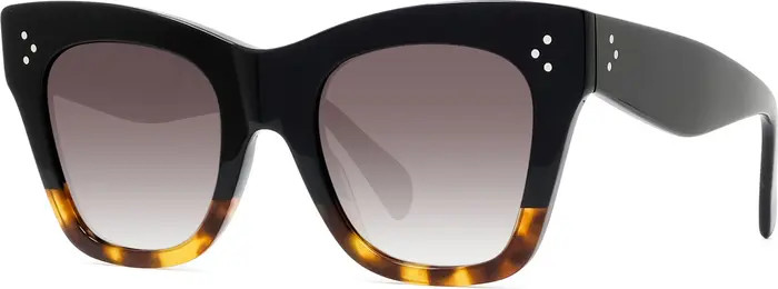 50mm Gradient Small Cat Eye Sunglasses | Nordstrom