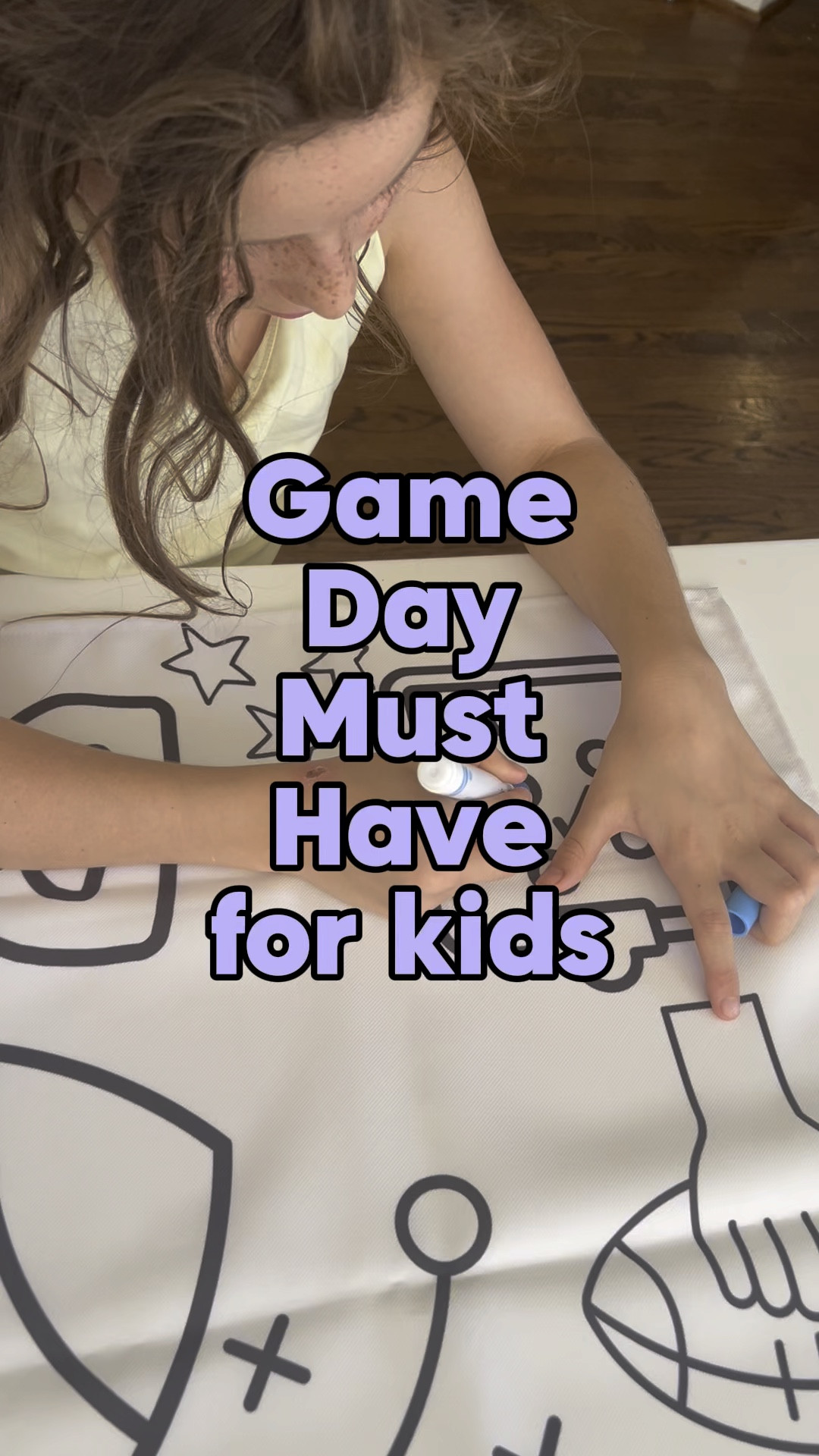 This banner from @thelittlelemonscompany  is the perfect kid activity for game day and it doubles as game day decor!
#ad 
Wash and reuse every week of the season!

#gameday #gamedaydecor #tailgaiting #tailgateideas #gamedayideas #parties #activitiesforkids #momlife

#LTKKids #LTKParties #LTKSeasonal