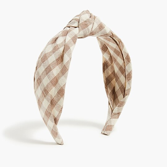 Flannel knot headband | J.Crew Factory