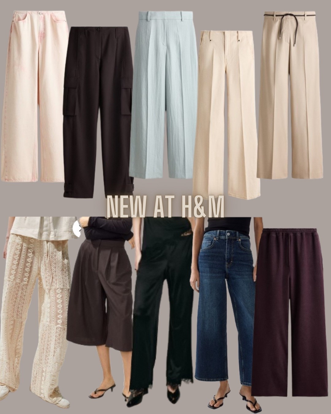 H&M fashion
Wide leg pants
Culottes
