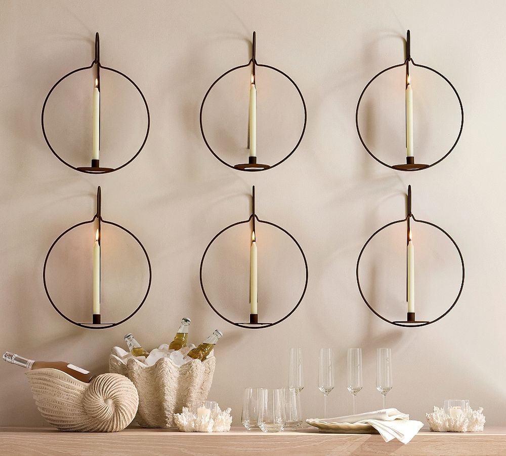 Alma Modern Wall Candleholder | Pottery Barn (US)