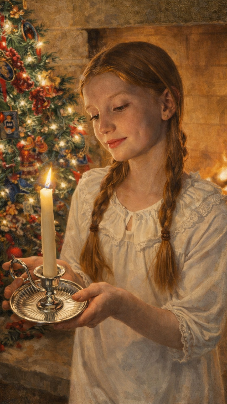 Little Women movie night (1994 🤍). Matching nightgowns, candlelight, and baking just like the movie. Blair made a homemade Christmas fruit cake from scratch and we baked the apples too. 🎄🍎
More recipes at @baking.with.blair by @blairacarpenter

⸻

🎄 Christmas Fruit Cake:
Inspired by Little Women. Adapted from @ediblegarden.

Dried orange peels: 350°F, bake ~20 min, flip last 5 min.

Ingredients:
1 c flour, 1/2 c chopped cashews, 1/4 c black raisins, 1/2 c mixed dried fruit (dates, cherries, orange peel), 1/2 c sugar (caramel), 3/4 c sugar (batter), 2/3 c butter, 3 eggs, 1/2 tsp cinnamon, 1/4 tsp clove, 1 tsp baking powder, 1 tsp vanilla, 1/4 tsp salt.

Instructions:
Melt 1/2 c sugar to dark caramel. Off heat add 1/4 c water, return to heat, stir smooth, cool. Heat oven 350°F. Toss fruit/nuts with 3 Tbsp flour. Mix remaining dry ingredients. Beat butter + sugar, add vanilla. Alternate eggs and dry mix. Fold in caramel + fruit. Bake 50–55 min. Cool. Dust with icing sugar.

⸻

🍎 Baked Apples:

Ingredients:
6 baking apples, 1/2 c brown sugar, 1 tsp cinnamon, 1/8 tsp nutmeg, 1/3 c dried cranberries or raisins, 3 Tbsp butter, walnuts optional, 1 c hot water or cider.

Instructions:
Heat oven 375°F. Mix sugar, cinnamon, nutmeg, fruit. Core apples, stuff filling, top with butter (and walnuts). Place in dish, add liquid. Bake 45–60 min until tender. Spoon juices over apples. Serve with whipped cream or ice cream.

#BakingWithBlair #LittleWomen #ChristmasBaking #KidBaker

#LTKHoliday #LTKSeasonal #LTKfoodie