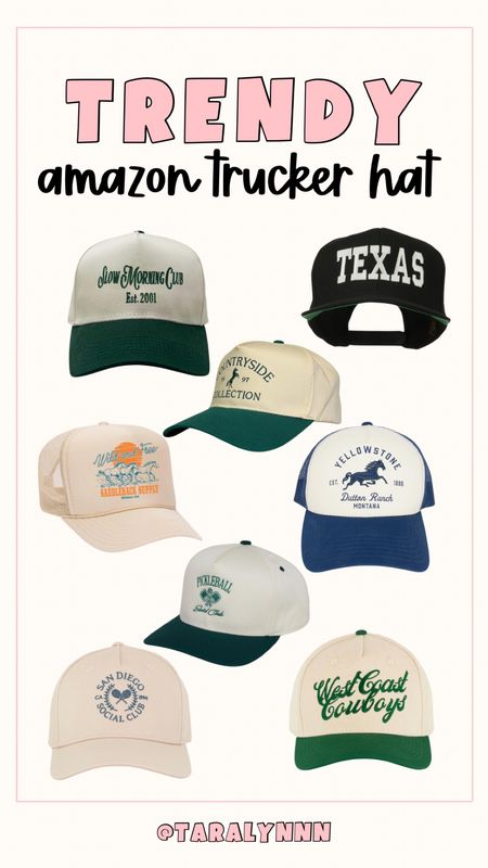 Trendy Amazon Trucker Hats 💖

#truckerhat #hat #summerhat #trendy #amazon #amazonfind #summertrend #cowboyhat #concert #countryconcert #rodeo #nashville

#LTKStyleTip #LTKFindsUnder50 #LTKFindsUnder100