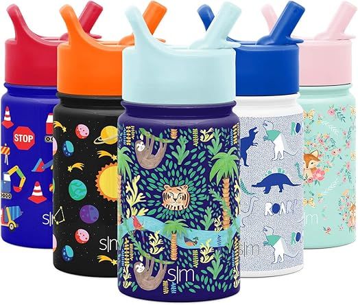Simple Modern 10oz Summit Kids Water Bottle Thermos with Straw Lid - Dishwasher Safe Vacuum Insul... | Amazon (US)