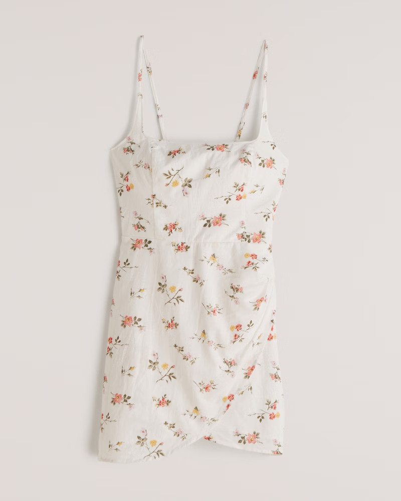 Online Exclusive
			


  
						Scoopneck Wrap Mini Dress | Abercrombie & Fitch (US)