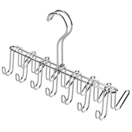 iDesign Classico Metal Tie Hanger, Hanging Closet Organization Storage Holder for Belts, Men's Ties, Women's Shawls, Pashminas, Scarves, Clothing, Accessories, Horizontal Rack | Amazon (US)
