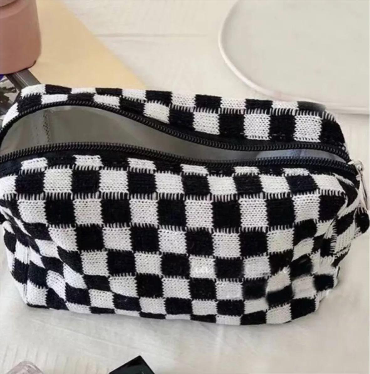 DANCOUR Small Makeup Bag for Purse, Small Pouch, Small Cosmetic Bag for Purse, Mini Makeup Bag, Period Bag, Nylon Bag, Small Makeup Pouch for Purse