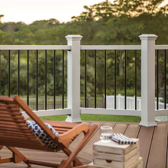 Trex Railing Post Sleeve Set in Classic White at Lowes.com | Lowe's