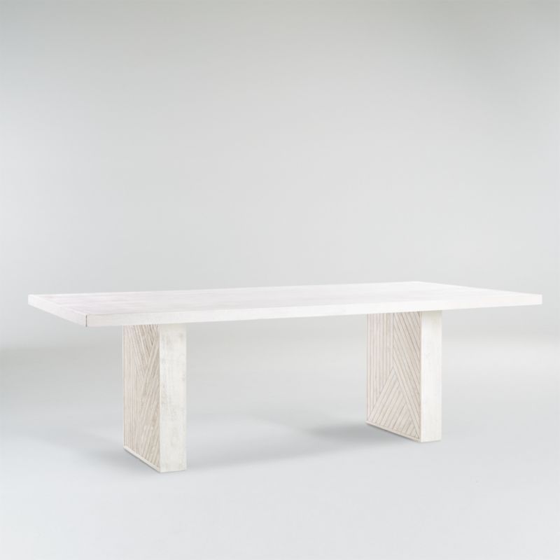 Dunewood Whitewashed Dining Table + Reviews | Crate & Barrel | Crate & Barrel