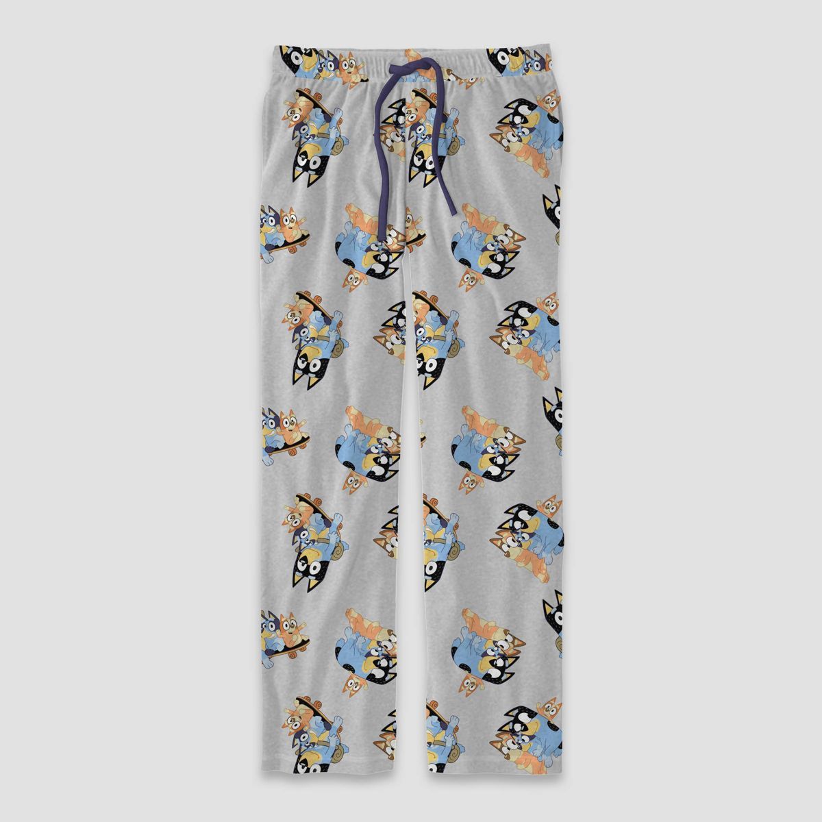 Men's Bluey Dad Goals Print Lounge Pajama Pants - Navy Blue/Silver | Target