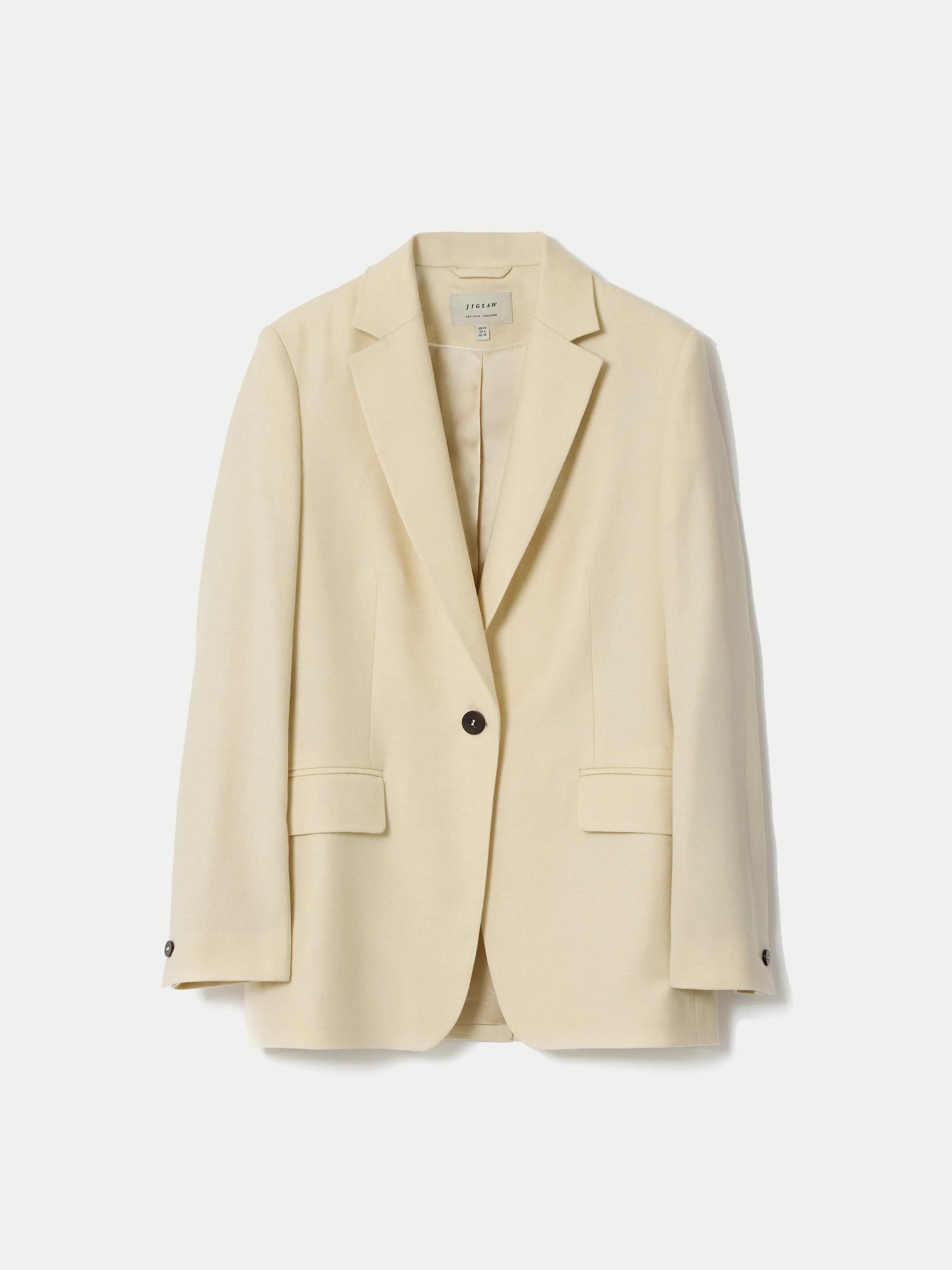 Wool Knox Tailored Blazer | Blue | Jigsaw (UK)