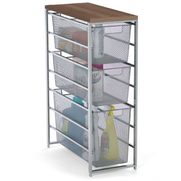 Platinum Elfa Mesh Laundry Storage | The Container Store