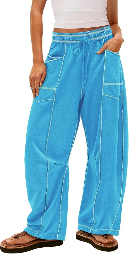 Yanekop Women's Baggy Wide Leg Palazzo Pants | Amazon (US)