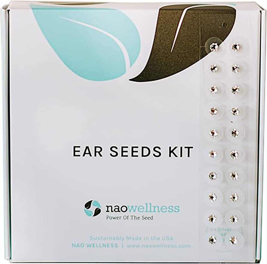 NAO Wellness Stainless Steel Ear Seeds - Auriculotherapy Seeds Self-Care Acupressure Beads Healin... | Amazon (US)