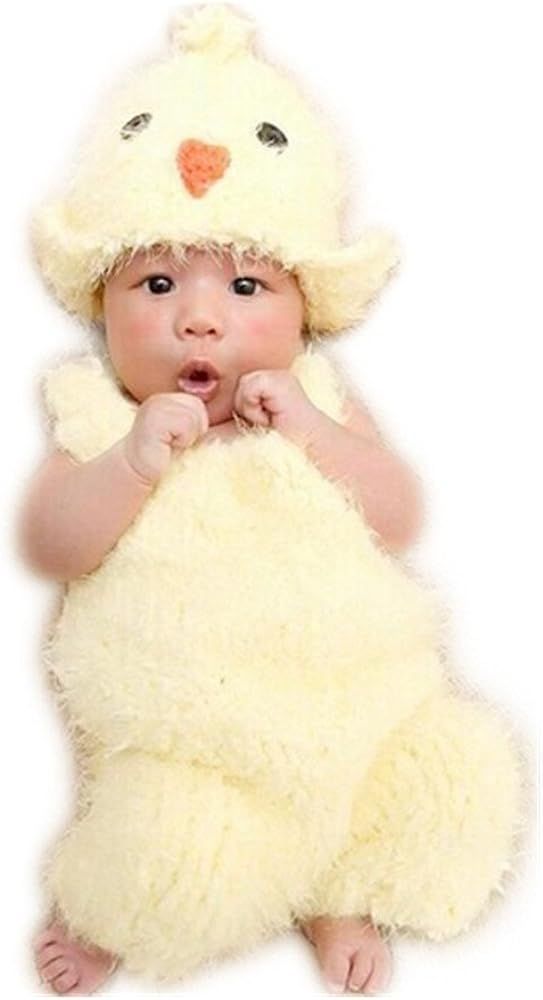 Fashion Unisex Newborn Girl Boy Baby Outfits Photography Props Chick Hat Bodysuit Photo Shoot Clo... | Amazon (US)