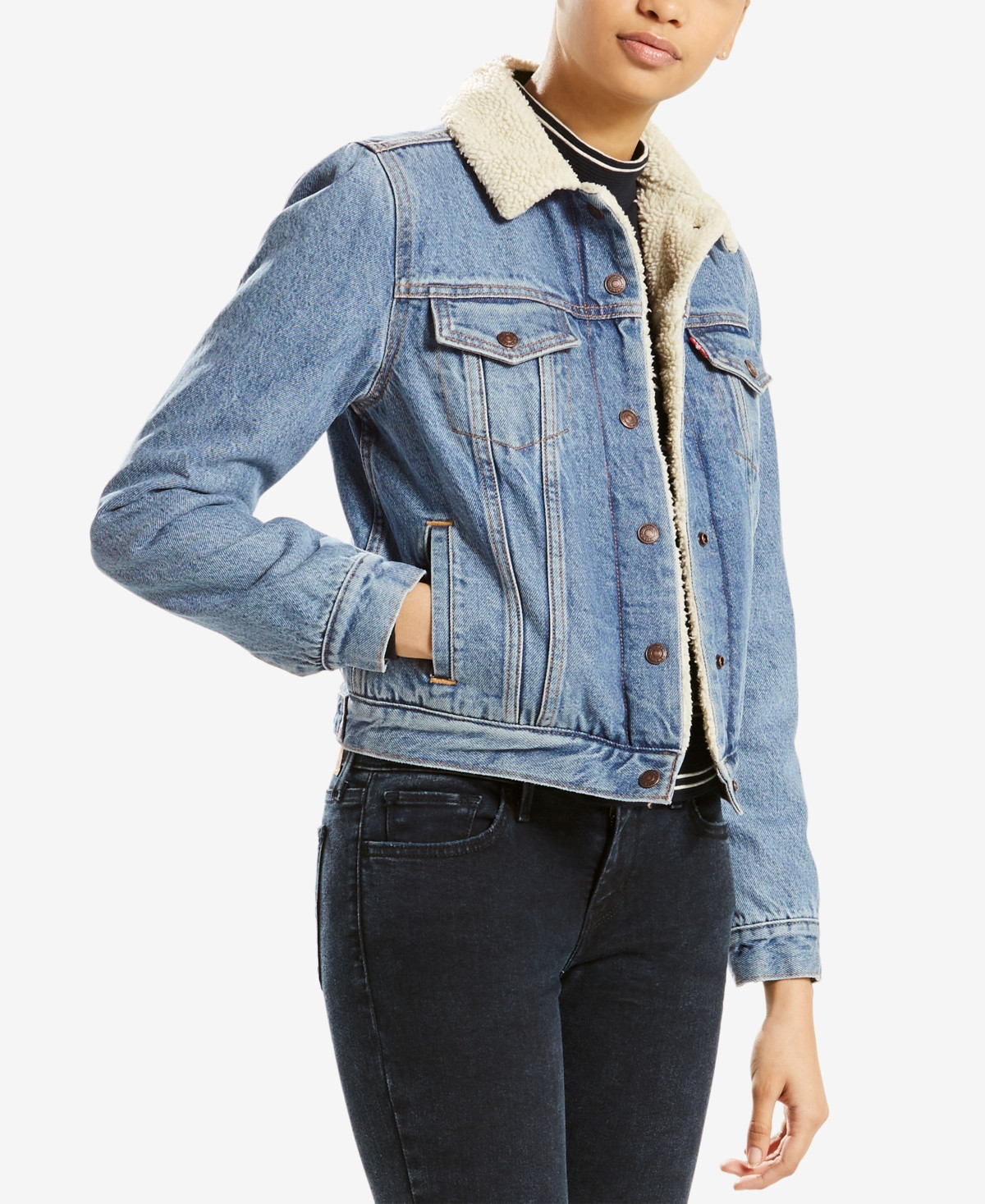 Levi's Women's Original Sherpa Trucker | Macys (US)