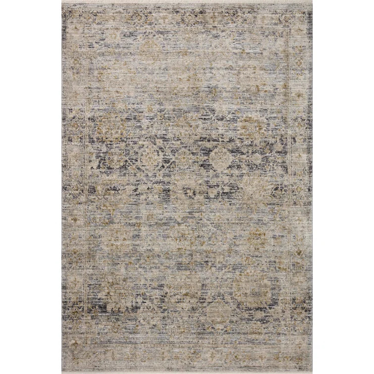 Jean Stoffer x Loloi Katherine Charcoal / Gold Area Rug | Wayfair North America