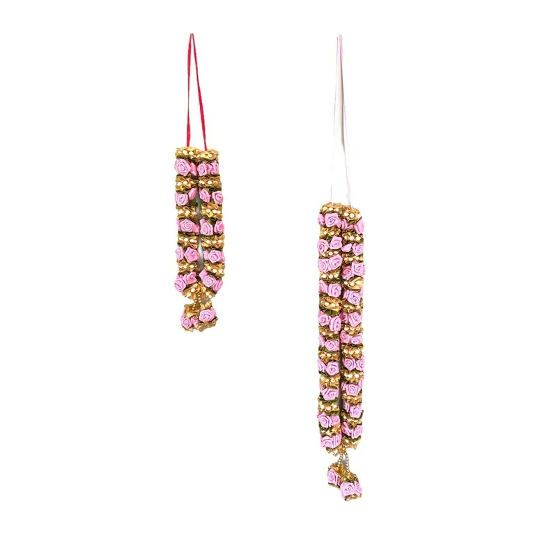 LoveNspire 2 Ct Artificial Pink Rose Varmala Wedding Garland, Shadi, Indian Milni Mala, Statue Id... | Walmart (US)