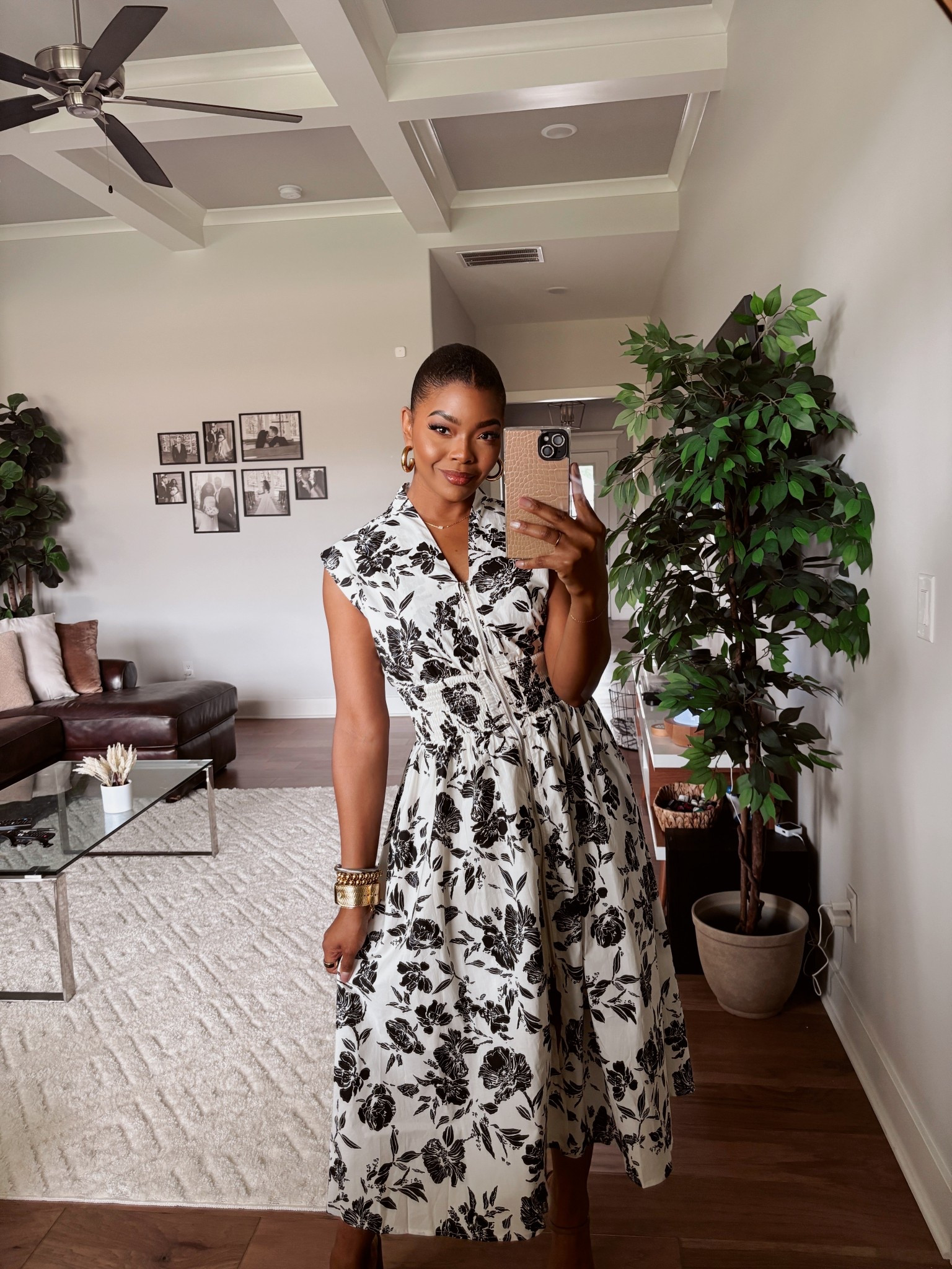 🖤 Effortlessly chic in this white and black floral print midi dress from @magnoliaboutiqueindianapolis. Whether you’re brunching with friends or enjoying a summer evening out, this look is a staple for any occasion.

💫 Style tip: Pair it with gold bangles and a sleek updo for that timeless elegance.

Shop this look with code: JMURRAY20JUNE ✨

#LTKOver40 #LTKSeasonal #LTKSummerEdit #FloralMidiDress #EffortlessStyle

#LTKSummerEdit #LTKSeasonal #LTKOver40