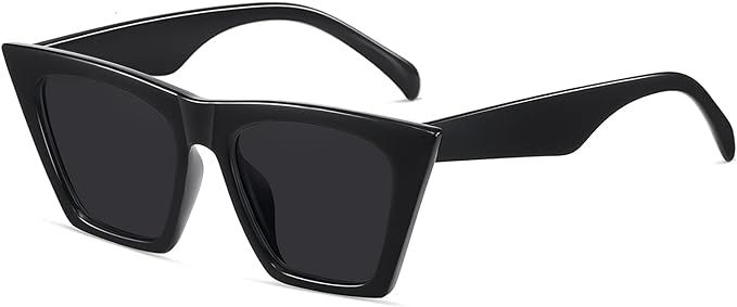 Flat Top Sonnenbrille für Männer Frauen Retro Designer Square Succinct Style Sonnenbrille Clear... | Amazon (DE)