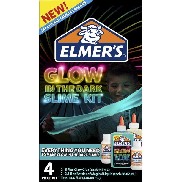Elmer's Glow In The Dark Slime Kit with Magical Liquid - Walmart.com | Walmart (US)