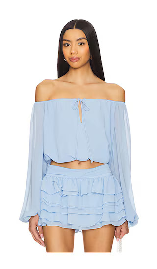 Dallas Top in Baby Blue | Revolve Clothing (Global)
