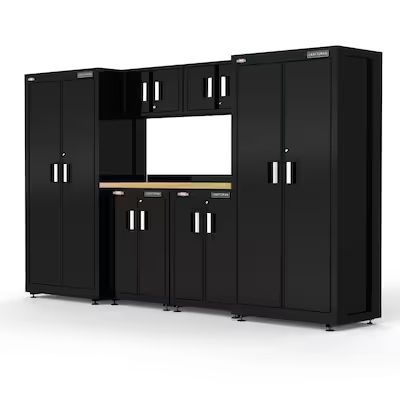 CRAFTSMAN Welded Garage Storage Suites 6-Piece Steel Garage Storage System in Black/Smooth (125.7... | Lowe's