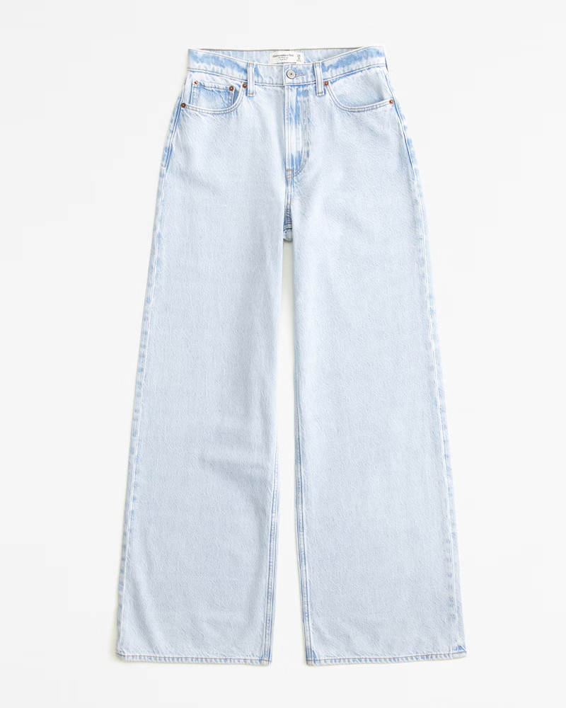 High Rise Wide Leg Jean | Abercrombie & Fitch (US)