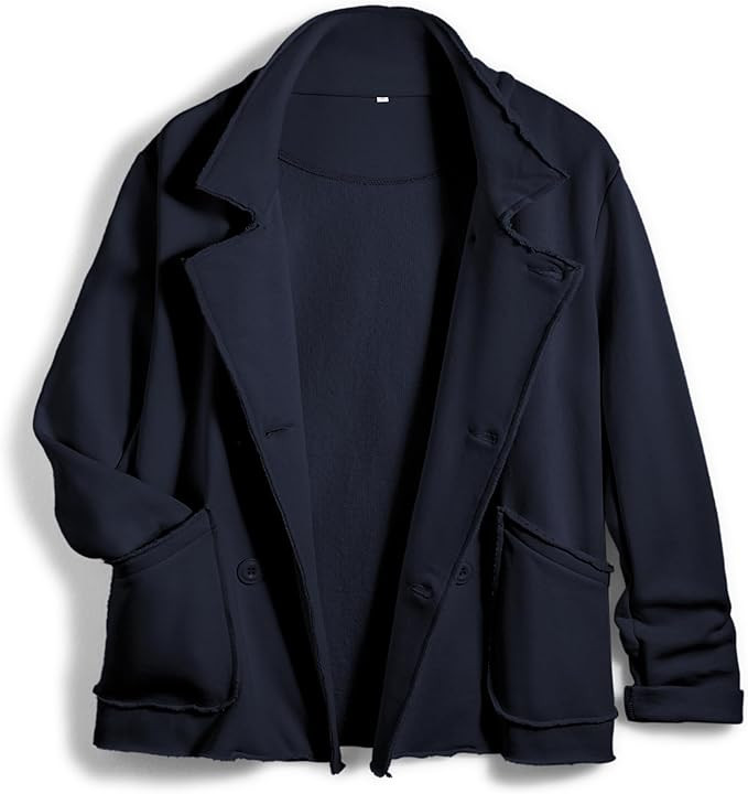 Women Warm Pea Coat Notched Lapel Neck Cropped Double Breasted Button Down Trench Overcoat Jacket... | Amazon (US)