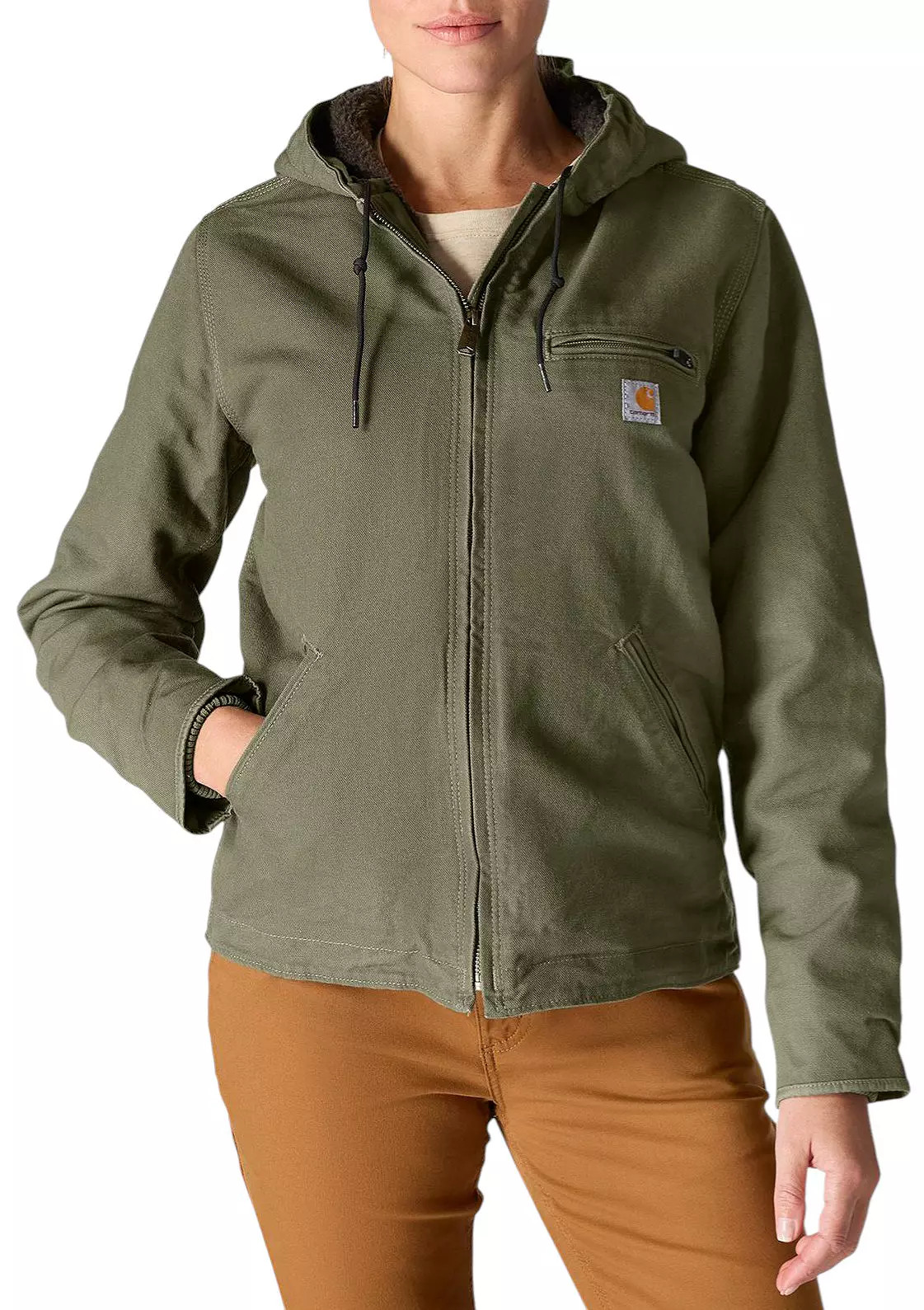 Carhartt Women's Washed Duck Sherpa Lined Jacket | DICK'S Sporting Goods