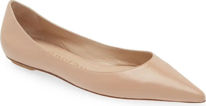 Stuart Weitzman Emilia Pointed Toe Flat (Women) | Nordstrom | Nordstrom
