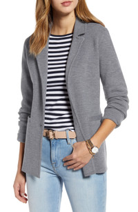 Click for more info about Stretch Wool Blend Sweater Blazer