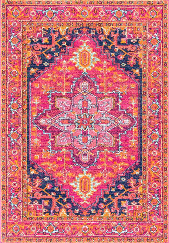 Christophe Blooming Pink/Orange Area Rug | Wayfair North America