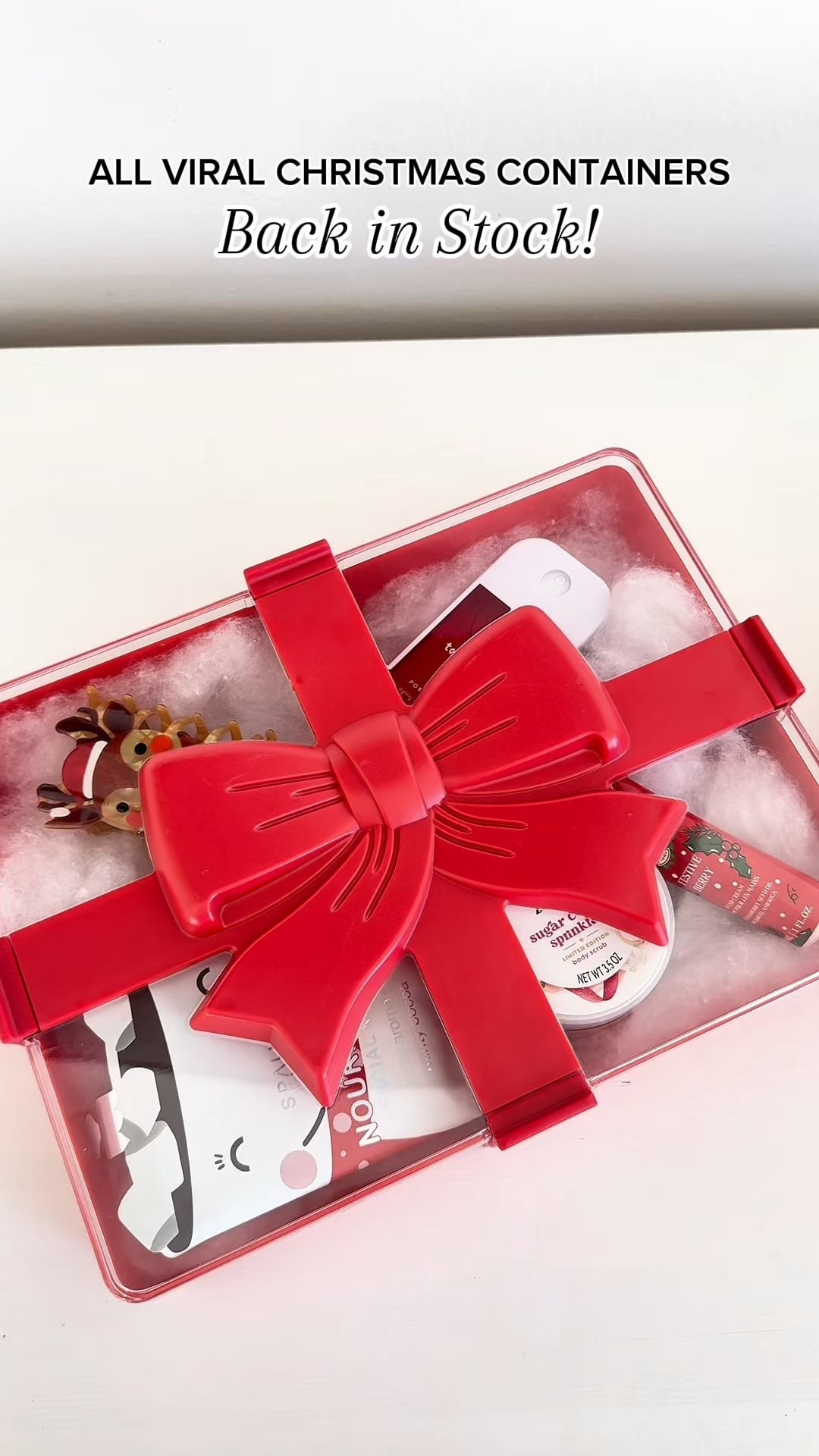 The viral Christmas containers are fully back in stock! Perfect for Christmas gifts, movie nights, snack containers! 

#LTKHoliday #LTKKids #LTKGiftGuide