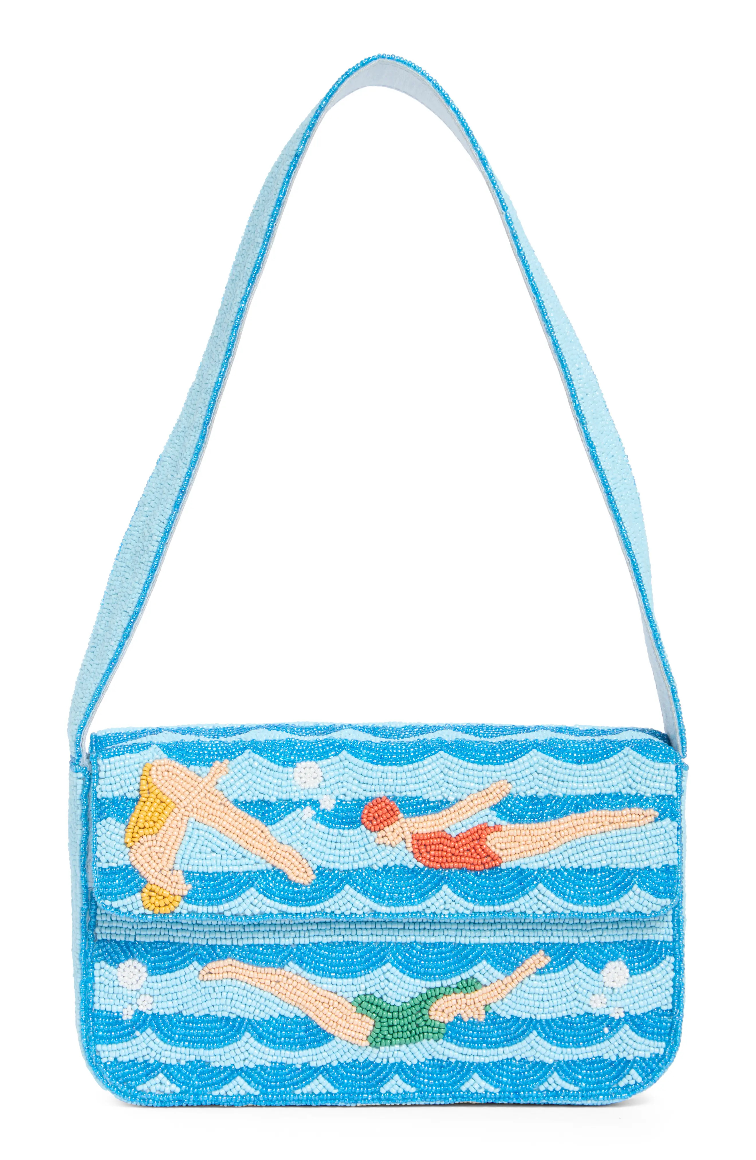 Beaded Retro Swimmer Baguette Shoulder Bag (Women) | Nordstromrack | Nordstrom Rack
