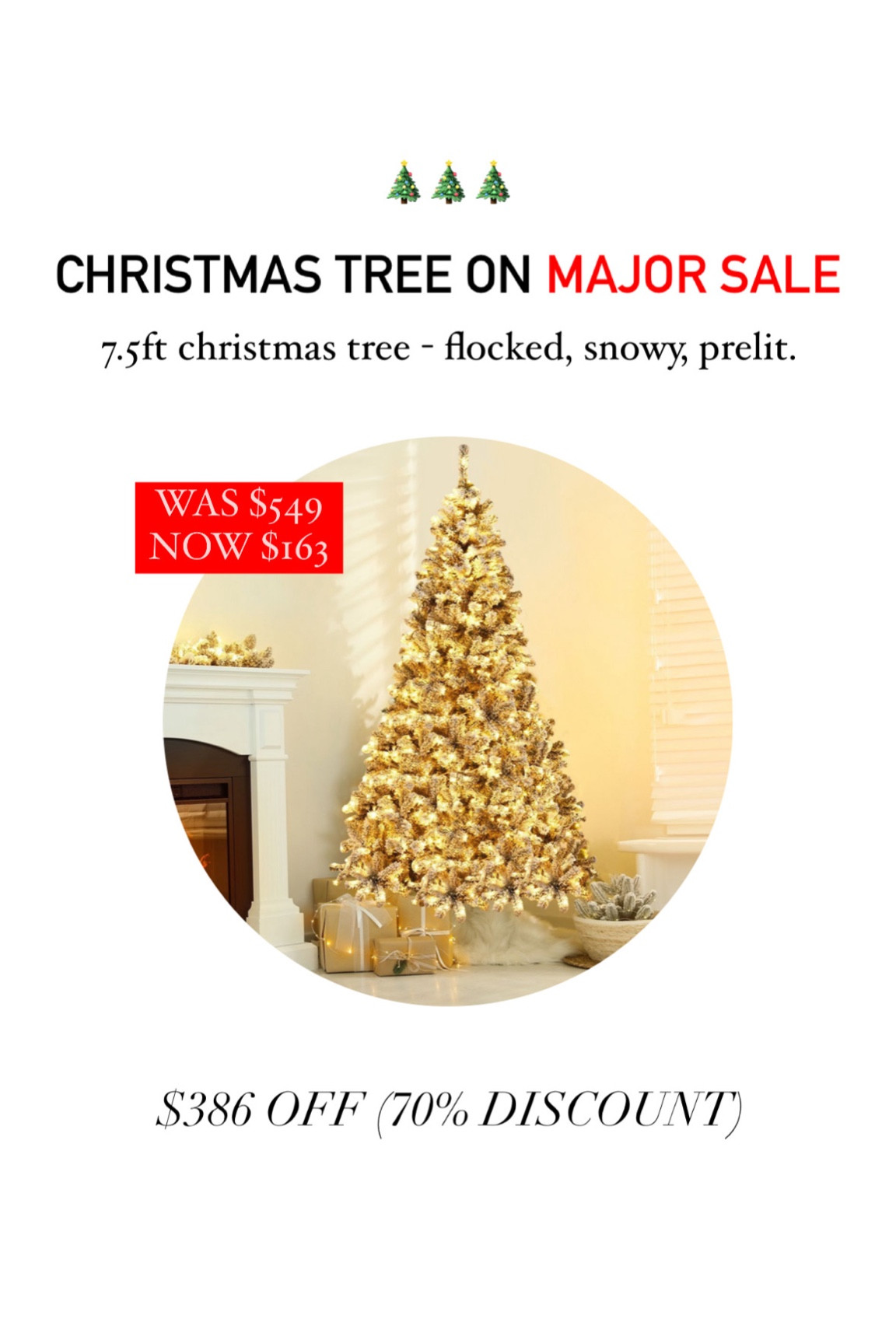 Christmas tree 70% off at target!! This won’t last long! 😍😱🤯

#LTKhome #LTKHoliday #LTKsalealert