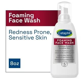 Cetaphil Foaming Face Wash for Sensitive Skin, 8 oz, Soothes Redness Prone Skin | Walmart (US)