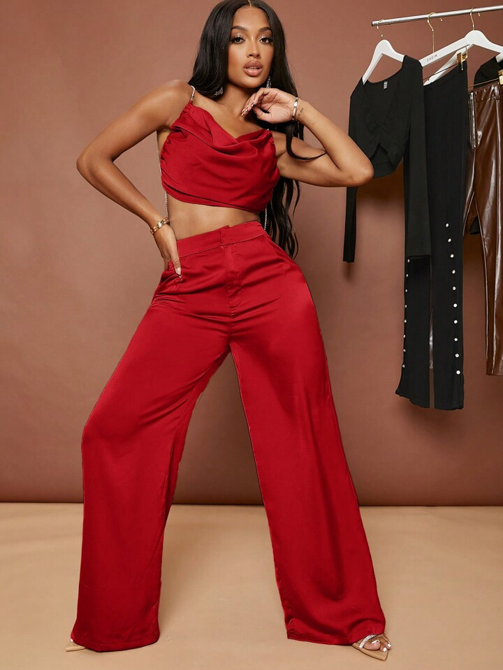 SHEIN SXY Women's Wide Leg Pants | SHEIN