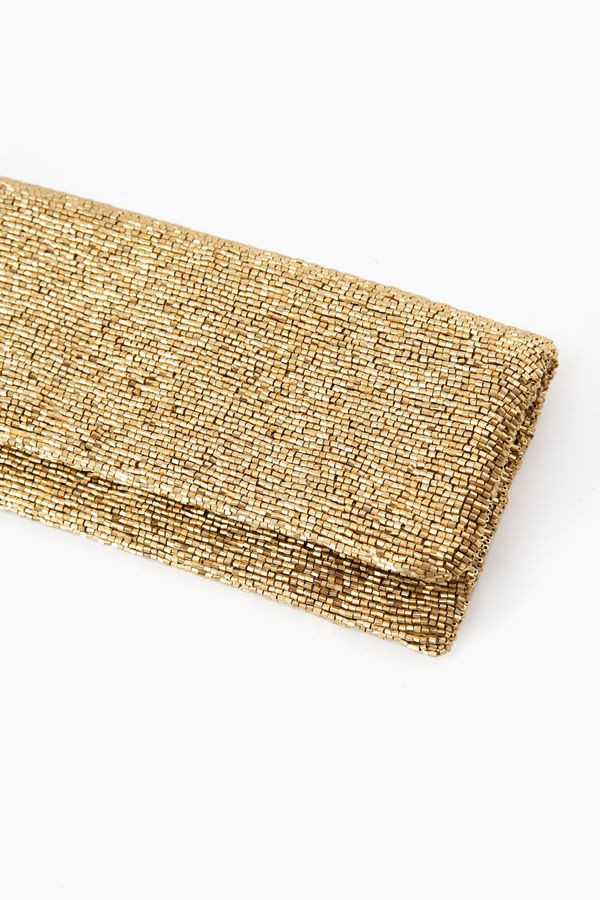 Gold Beaded Clutch | Tuckernuck (US)