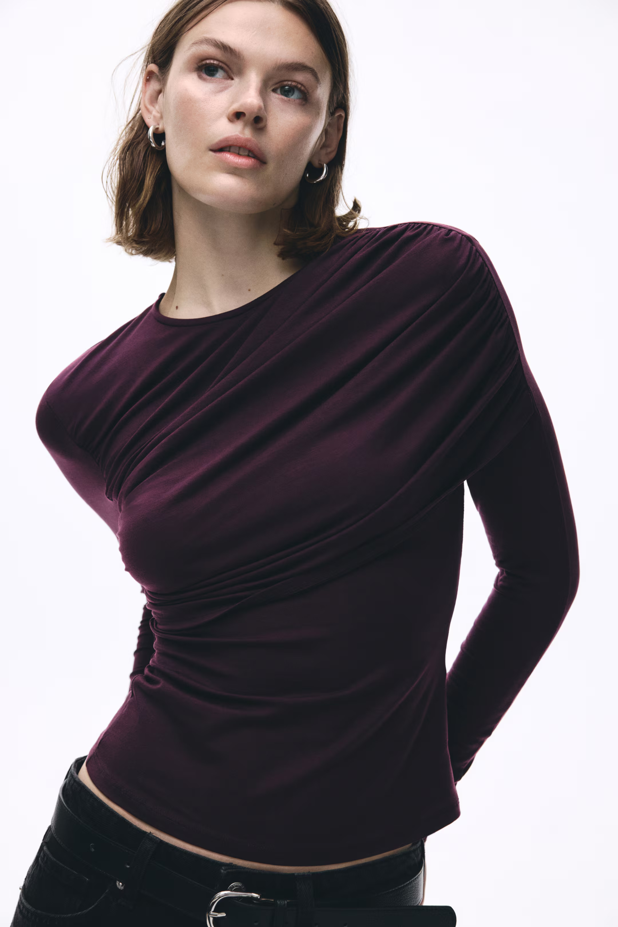 Draped Asymmetric Top | H&M (US + CA)