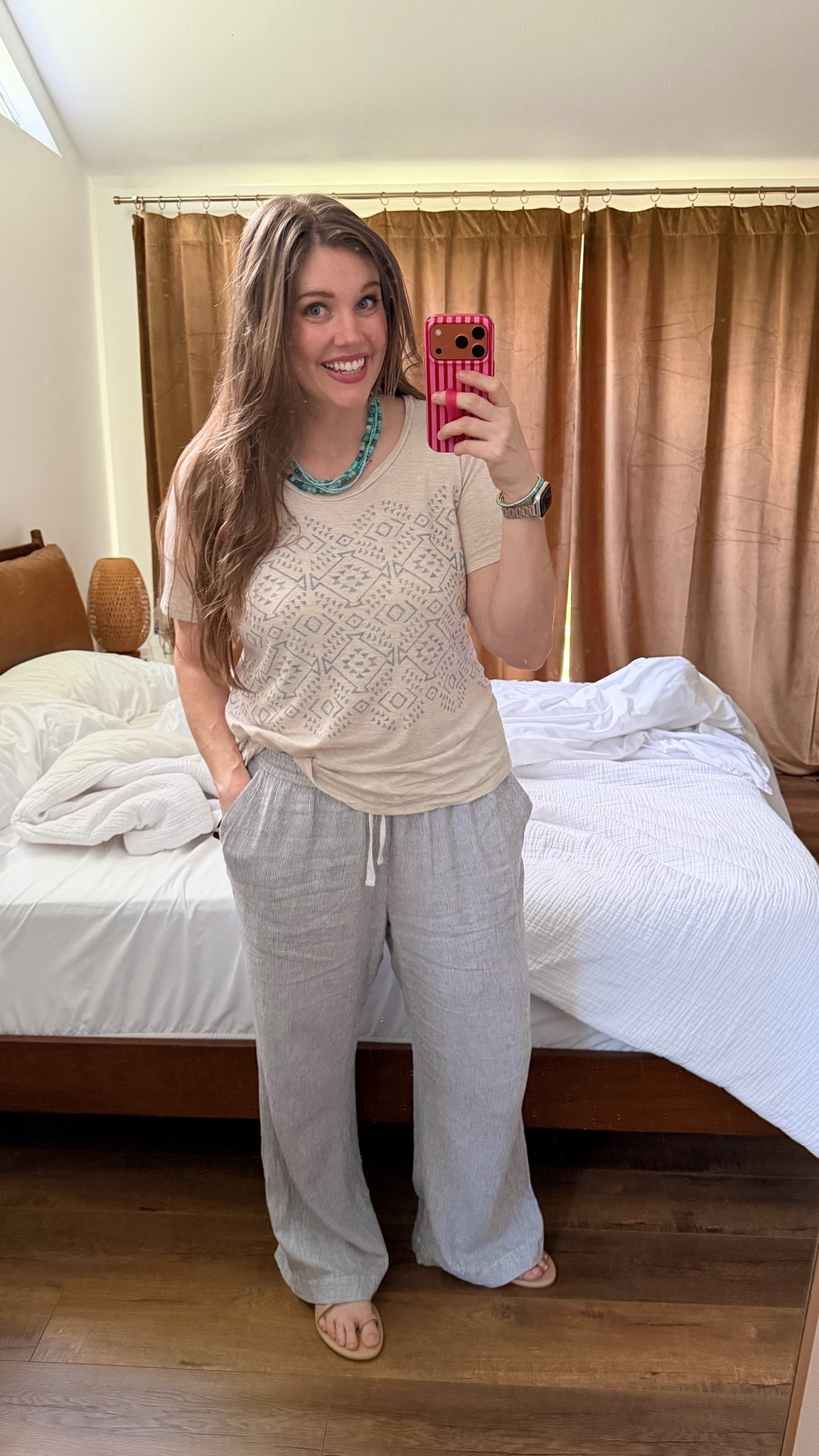 Clinging onto the last of summer with this look!
.......
Aritzia pants linen pants tie waist pants free people pants casual outfit ideas concert outfit beach outfit beachy outfit beach look summer outfit date night look nude sandals tan sandals tkees sandals Aritzia dupe loose tee oversized tee free people style size 14 outfit size 14 pants loose pants comfy look comfy style turquoise necklace beaded necklace bead necklace

#LTKootd #LTKMidsize #LTKTall